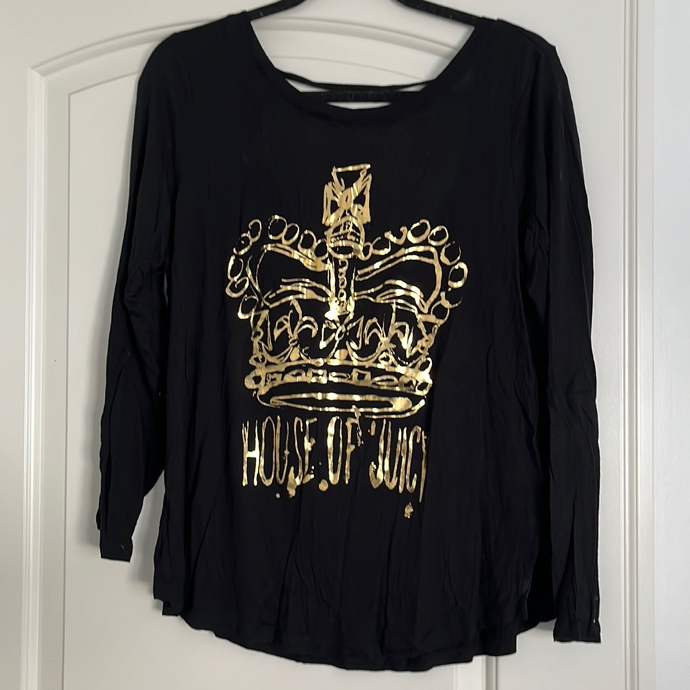 Juicy Couture black long sleeve Large